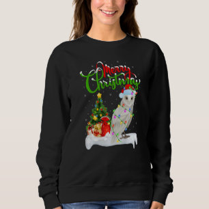 Sweatshirt Hibou blanc oiseau décorations de Noël Hibou blanc