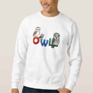 Sweatshirt Hibou coloré