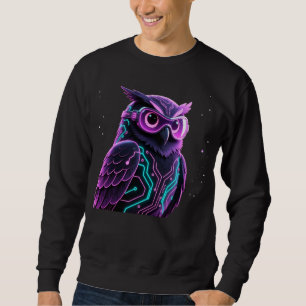 Sweatshirt Hibou de circuit néon