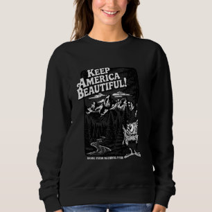 Sweatshirt Hibou des bois Garder l'Amérique Belle Grand Teton