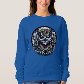 Sweatshirt Hiboux dans les fenêtres rondes
