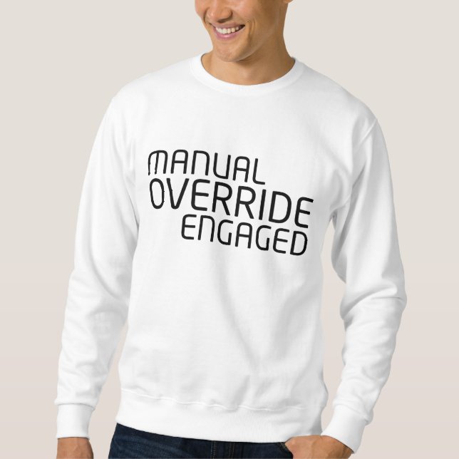 Sweatshirt High-Density Minimalist Typography Crewneck (Devant)