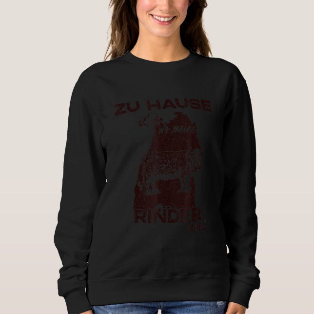 Sweatshirt Highland Cattle Breeder Highland Cow Hesse 2 (Devant)