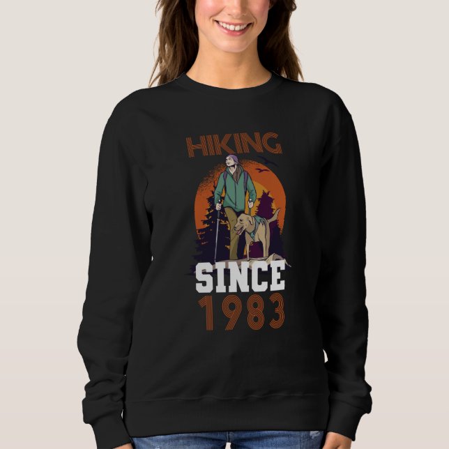 Sweatshirt Hiking since 1983 (Devant)