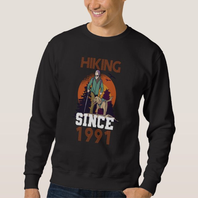 Sweatshirt Hiking since 1991 (Devant)