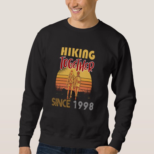 Sweatshirt Hiking together since 1998 (Devant)