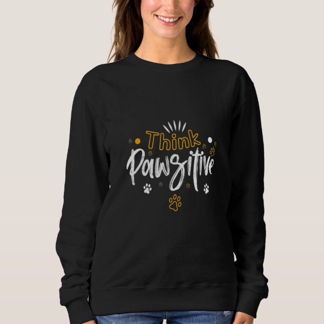 Sweatshirt Hink Animal Positif Chien Chat (Devant)
