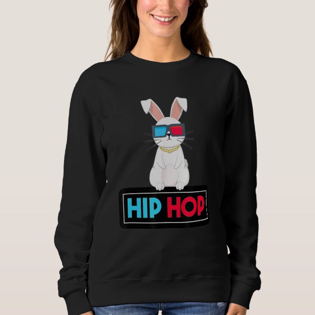 Sweatshirt Hip hop Bunny Toddler Bunny Pâques Rap 2 (Devant)