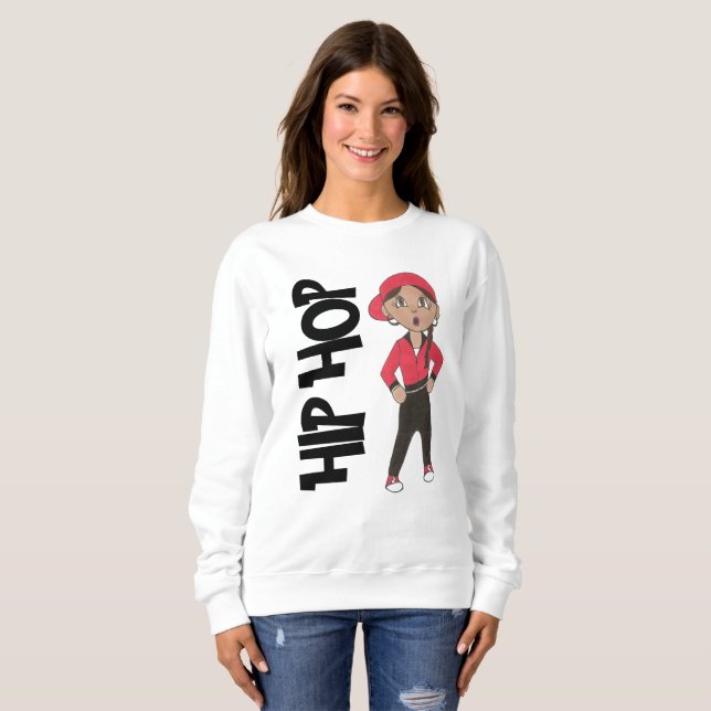 Sweatshirt HIP HOP Danseuse Fille Hiphop Jazz Dance Enseignan (Devant entier)