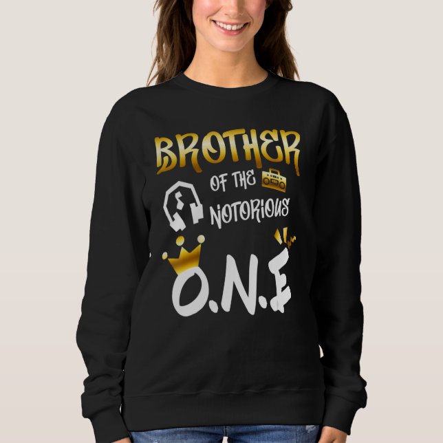 Sweatshirt Hip Hop Old School Frère Du Notorious One (Devant)