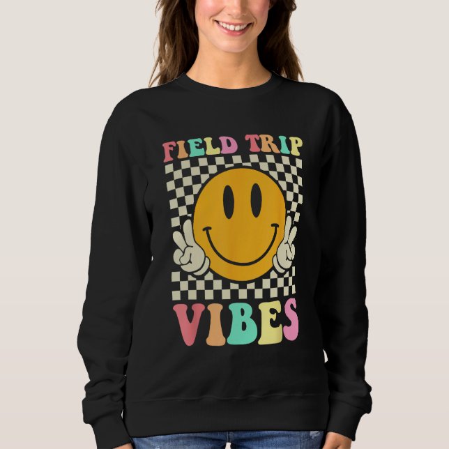Sweatshirt Hippie Field Trip Vibes For Teacher Kids Field Day (Devant)