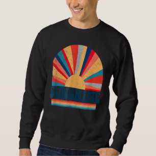 Sweatshirt Hippie Sunshine Retro les années 70 Vintage Paix &
