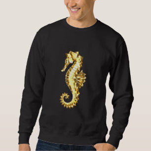 Sweatshirt Hippocampe Polygonal Or