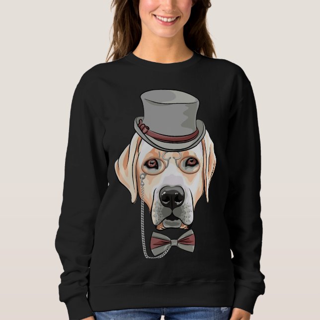 Sweatshirt Hipster Chien Labrador Retrier (Devant)