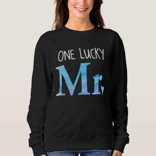 Sweatshirt His and Hers Married Couple   One Lucky Mr (Devant)