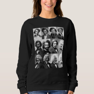 Sweatshirt Histoire afro-américaine Frederick Douglass Black