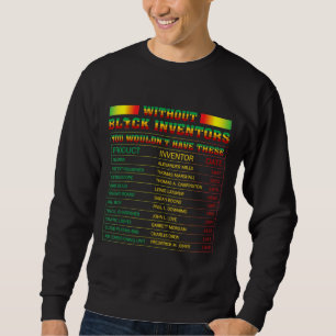 Sweatshirt Histoire Des Inventeurs Noirs Histoire Noire Mois 