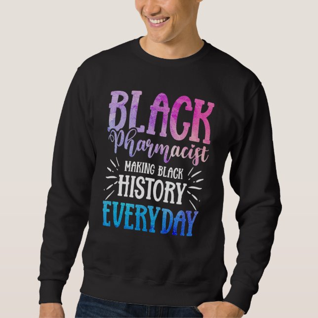 Sweatshirt Histoire des Noirs Histoire Mois Pharmaciens Afro- (Devant)