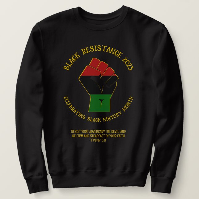 Sweatshirt HISTOIRE NOIRE MOIS Résistance 2023 (Design devant)