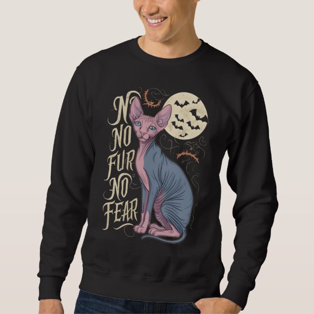 Sweatshirt Histoires d'horreur de chats Sphinx (Devant)