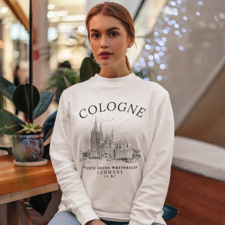 Sweatshirt Historic Cologne Cathedral Germany Scenery