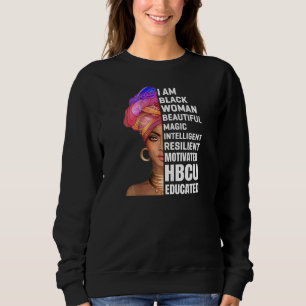 Sweatshirt Historiquement Black College University Student Hb
