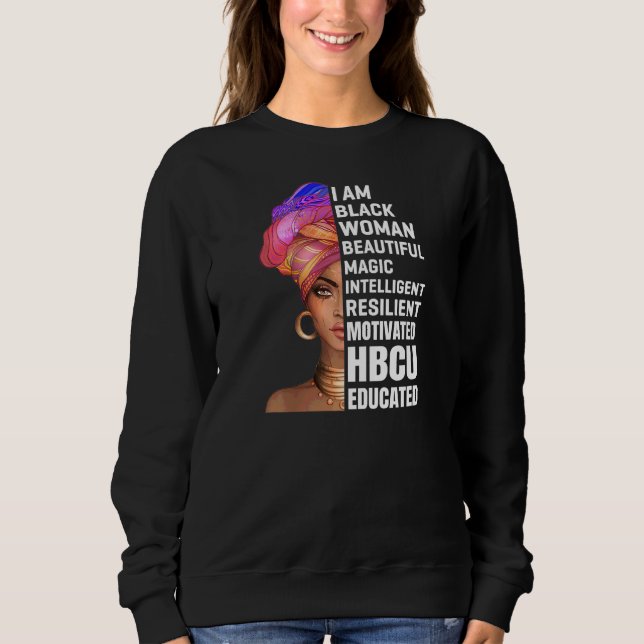 Sweatshirt Historiquement Black College University Student Hb (Devant)