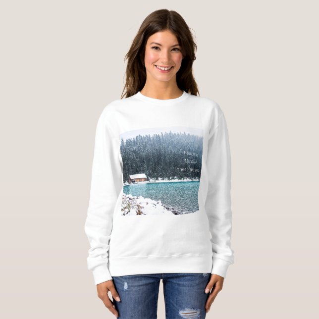 Sweatshirt Hiver paisible (Lake Louise) (Devant entier)