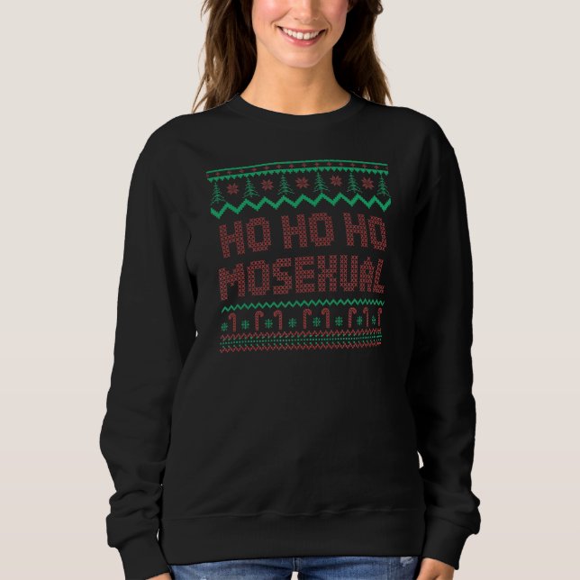 Sweatshirt Ho Ho Ho Mosexué Gay pride laide sapin de Noël Lg (Devant)