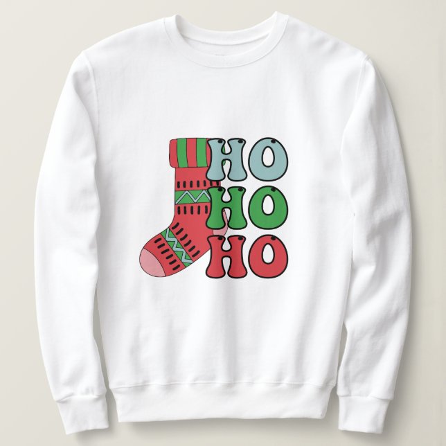 Sweatshirt Ho ho ho noël (Design devant)