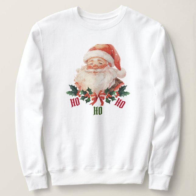 Sweatshirt Ho-Ho-Ho Père Noël (Design devant)
