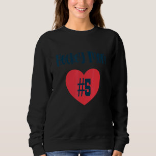 Sweatshirt Hockey Maman 5 Coeur