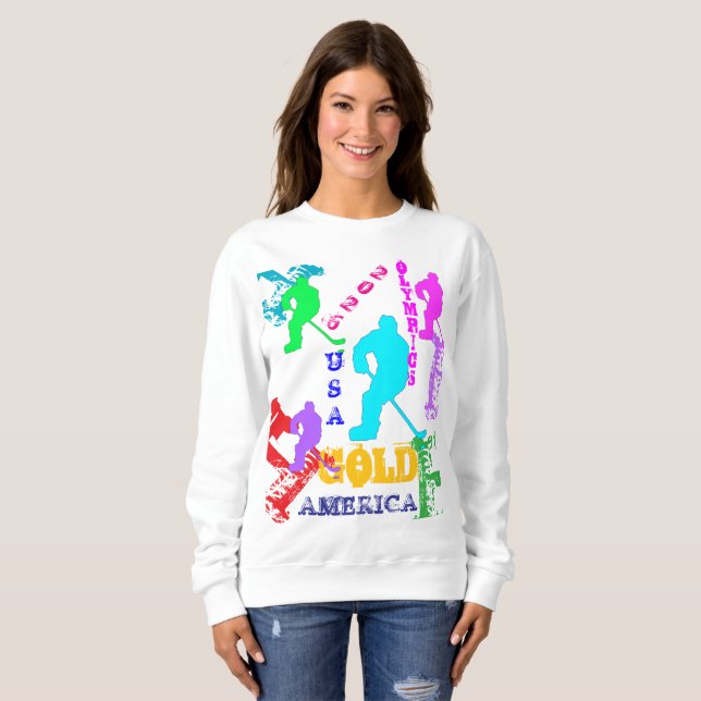SWEATSHIRT HOCKEY OLYMPIQUE (Devant entier)