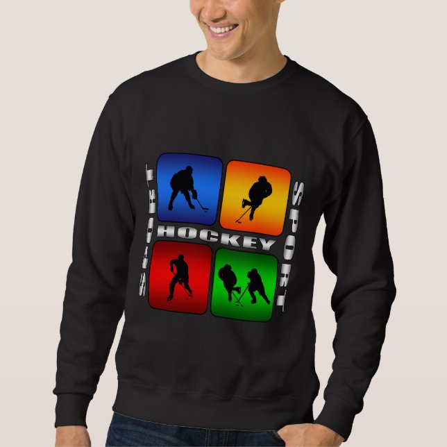 Sweatshirt Hockey spectaculaire (Devant)