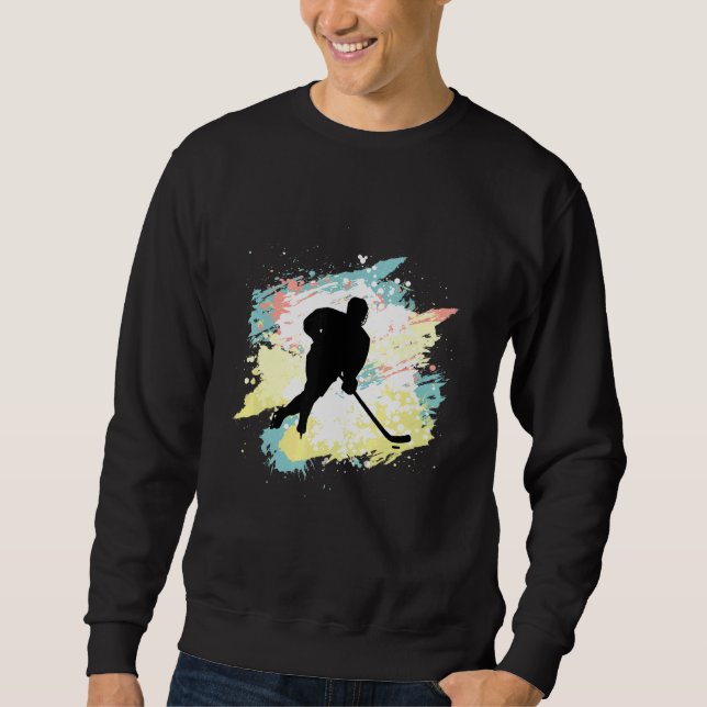 Sweatshirt Hockey Sur Glace Sports D'Hiver Sur Glace Pour Hoc (Devant)
