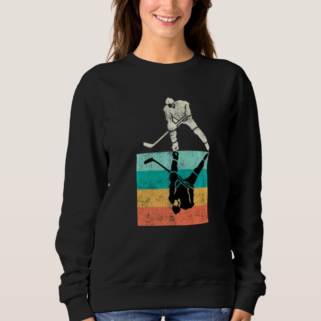 Sweatshirt Hockey sur glace vintage (Devant)