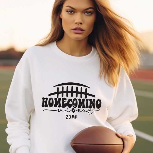 Sweatshirt HOCO Accueil Vibes 1 Réunion Football Jour (#hoco #homecoming #footballday)