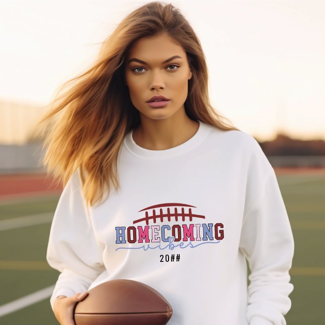 Sweatshirt HOCO Accueil Vibes Réunion Football Jour (#homecoming #footballday #hoco)