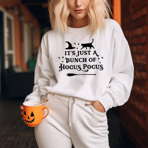 Sweatshirt Hocus Pocus Halloween Citation Grey féminin