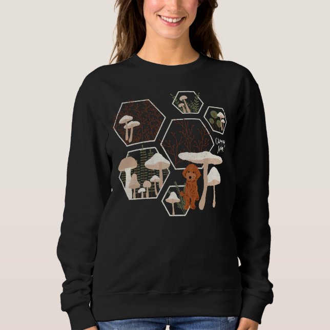 Sweatshirt Hoku, la forêt de champignons des caniches (Devant)