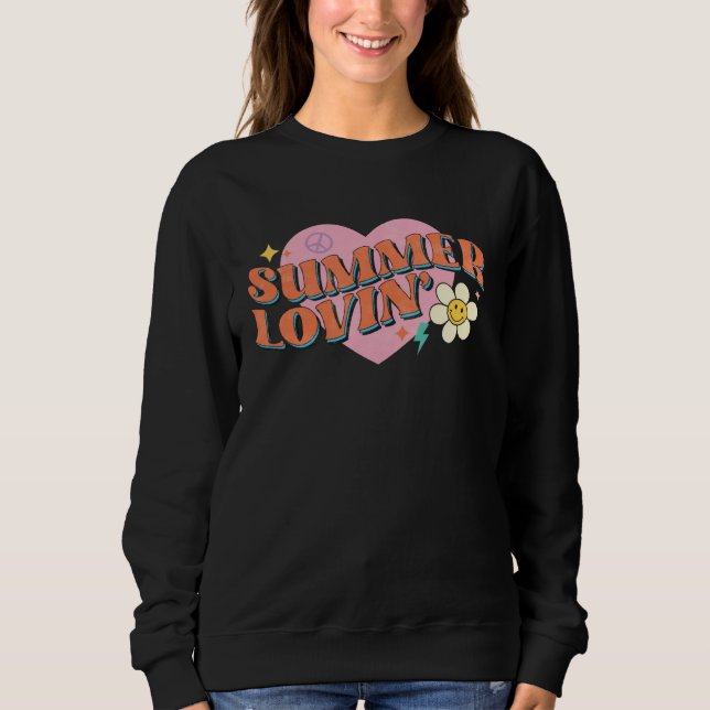 Sweatshirt Holiday Beach Matching Family Trip Summer Loving W (Devant)