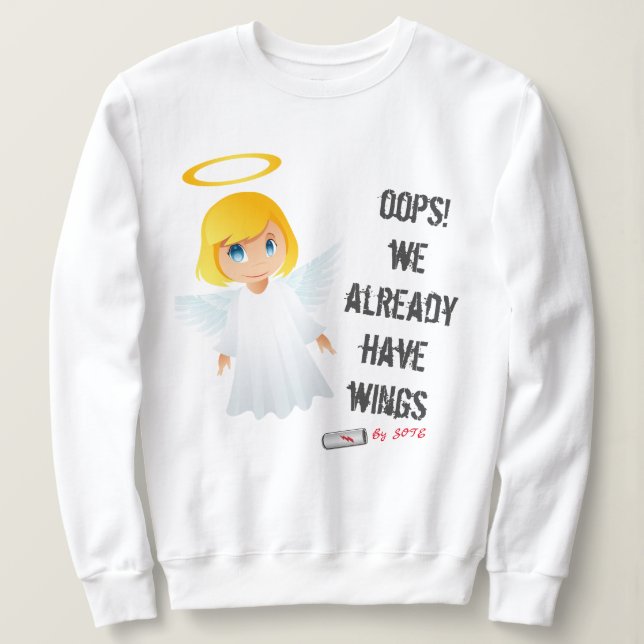 SWEATSHIRT HOLY WINGS (Design devant)