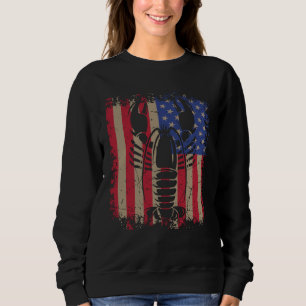 Sweatshirt Homard vintage fruits de mer cuisine chef USA amér