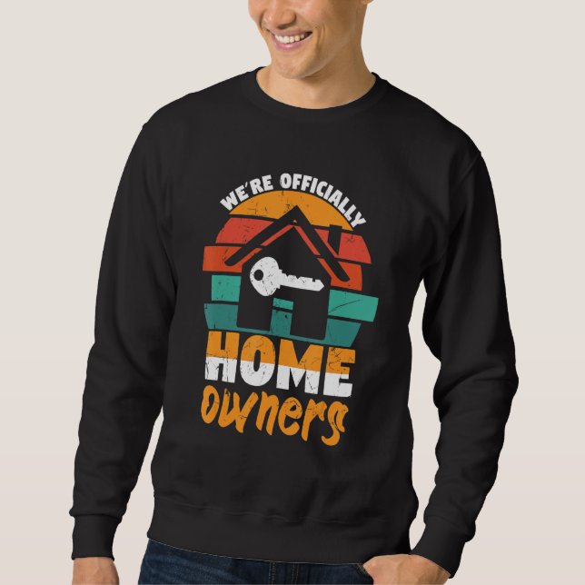 Sweatshirt Home Owners Vintage Distressed Key New Homeowners_ (Devant)