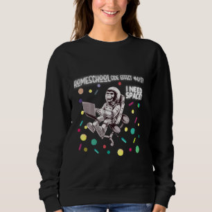 Sweatshirt Homeschool Mème Nous Souhaitons Tous Plus De Singe