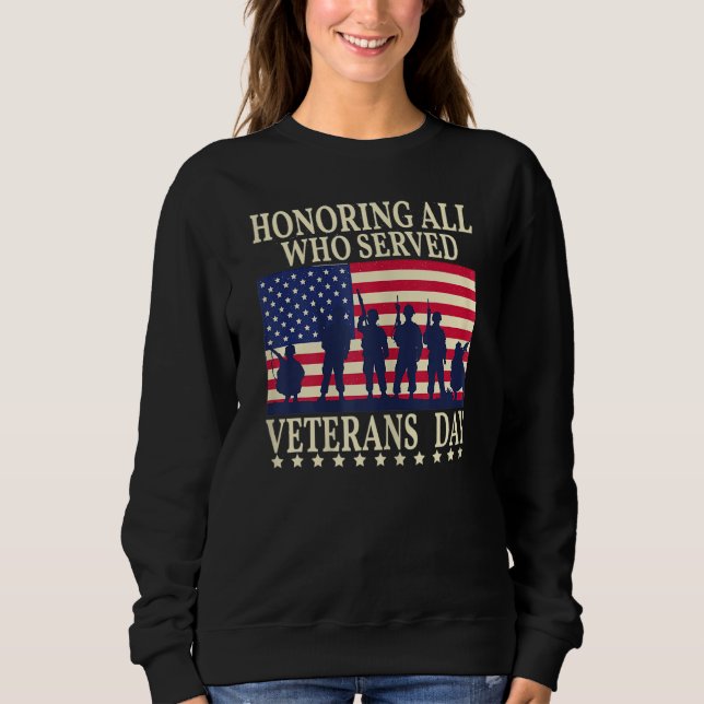 Sweatshirt Hommage à tous ceux qui ont servi le drapeau Day A (Devant)