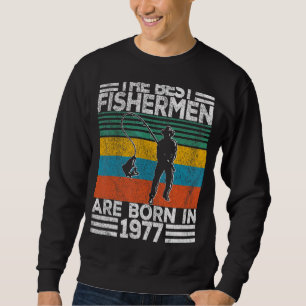Sweatshirt Homme 45 ans Pêcheur Pêche 45e anniversaire