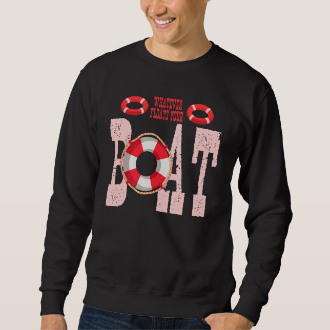 Sweatshirt Homme  Capitaine de Bateau de plaisance N'importe  (Devant)