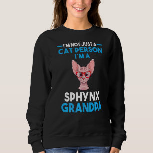 Sweatshirt Homme Cat Grand-père Sphynx Grand-père