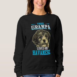 Sweatshirt Homme Ce Grand-Père Aime Son Chien Havanais 3